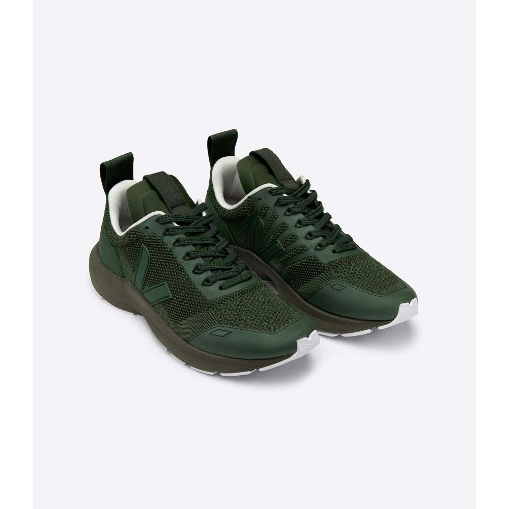 Green Men's Veja PERFORMANCE V-KNIT VEJA X RICK OWENS Running Shoes | AU 160OKI